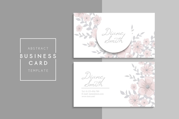 Vector abstract creative business cards (back and front set template)