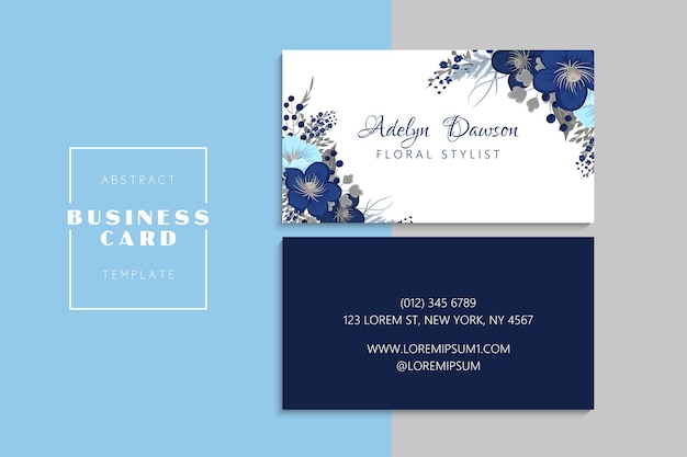 Vector abstract creative business cards (back and front set template)