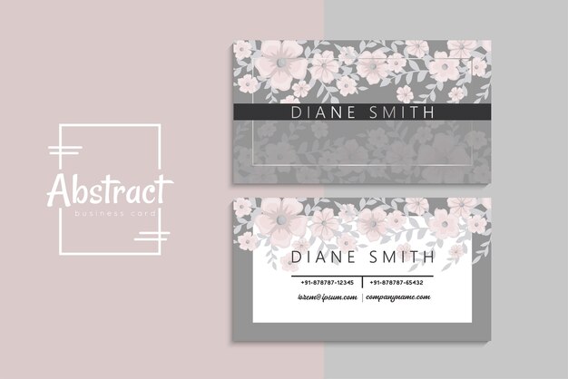 Vector abstract creative business cards (back and front set template)