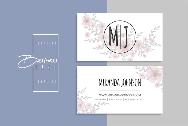 Vector abstract creative business cards (back and front set template)