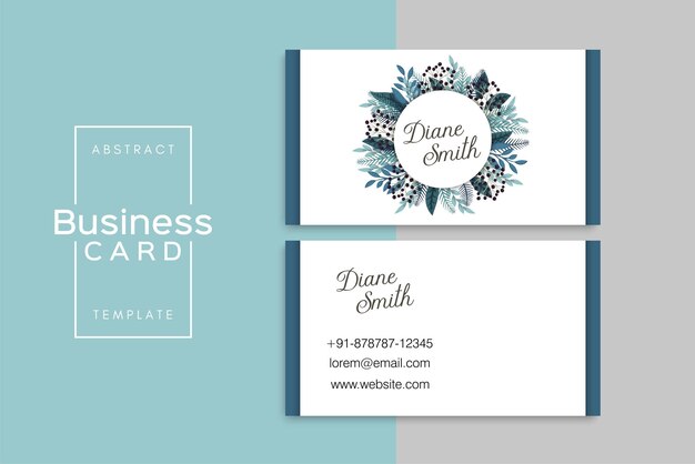 Vector abstract creative business cards (back and front set template)