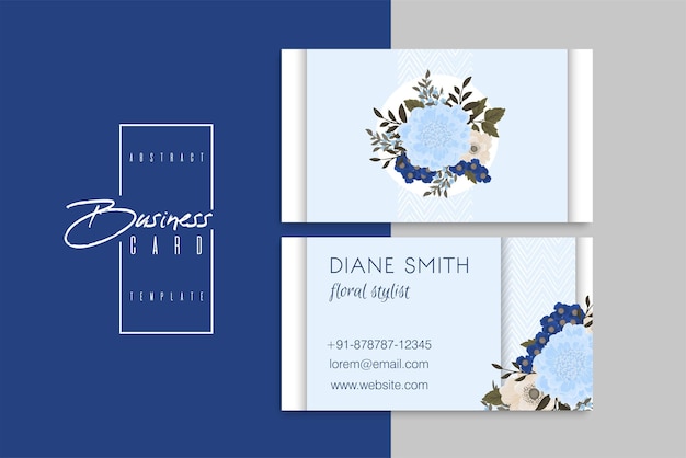 Vector abstract creative business cards (back and front set template)