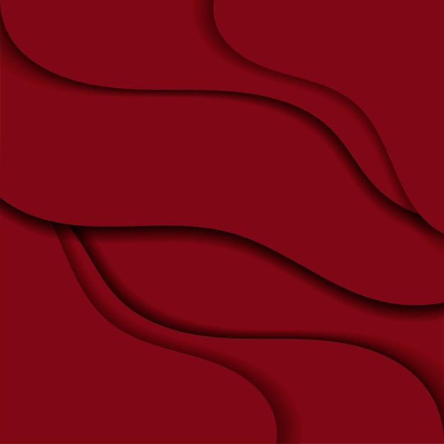 Free vector vector abstract wavy red patterned background