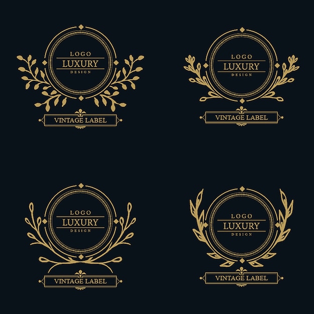 Vector Amazing Luxury Logo Designs