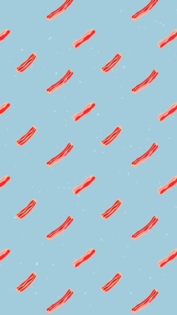 Free vector vector bacon seamless pattern background