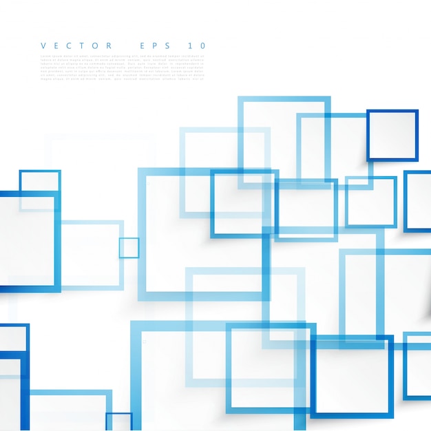 Free vector vector blue squares. abstract background.