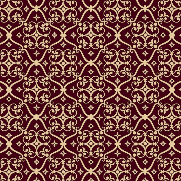 Free Vector vector damask seamless pattern background. classical luxury old fashioned damask ornament, royal victorian seamless texture for wallpapers, textile, wrapping. exquisite floral baroque template.