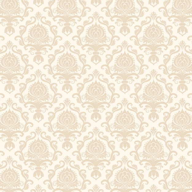 Free Vector vector damask seamless pattern background. classical luxury old fashioned damask ornament, royal victorian seamless texture for wallpapers, textile, wrapping. exquisite floral baroque template.