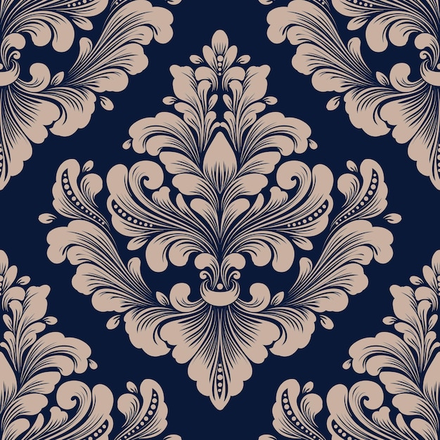 Free Vector vector damask seamless pattern element classical luxury old fashioned damask ornament royal victorian seamless texture for wallpapers textile wrapping exquisite floral baroque template