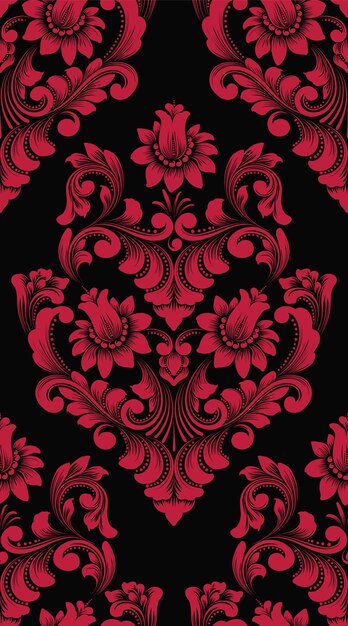 Vector damask seamless pattern element. Classical luxury old fashioned damask ornament, royal victorian seamless wallpapers, textile, wrapping. 