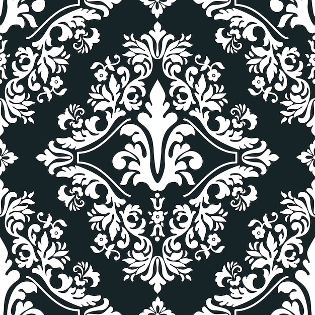 Vector damask seamless pattern element for wallpapers, textile, wrapping.