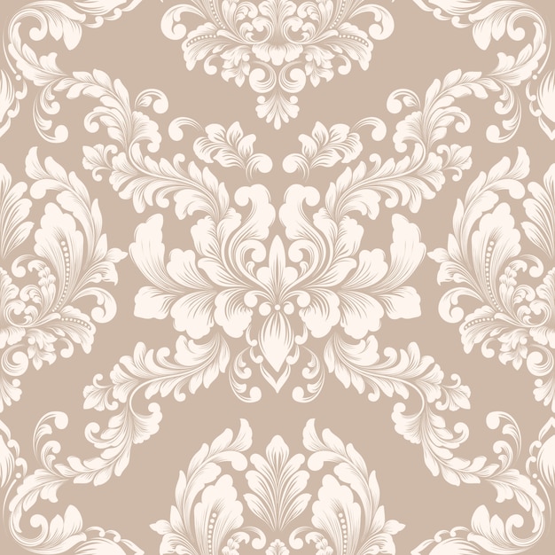 Vector damask seamless pattern element