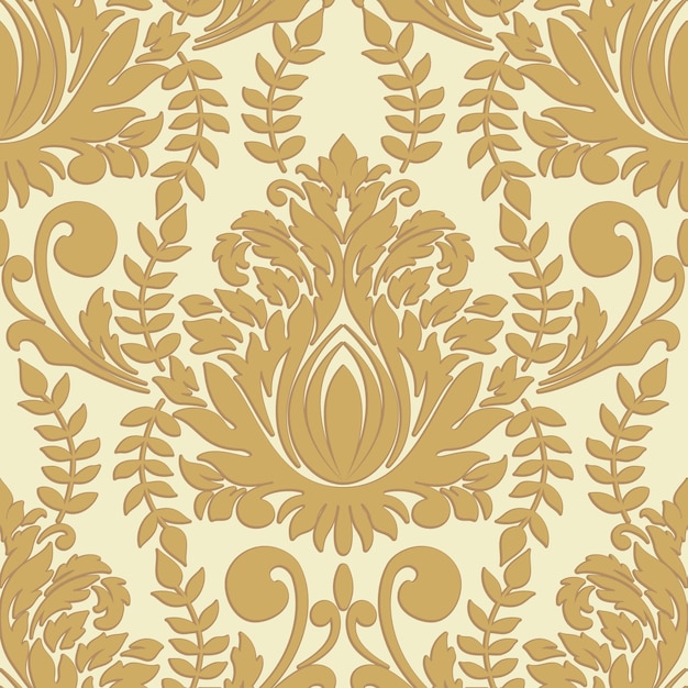 Vector damask seamless pattern element