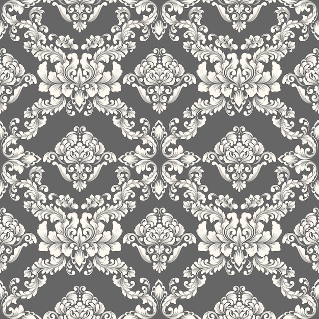 Vector damask seamless pattern