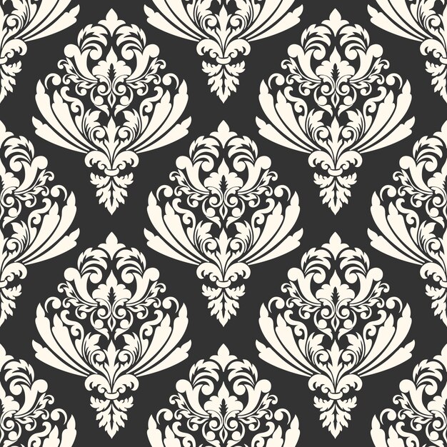 Vector damask seamless pattern