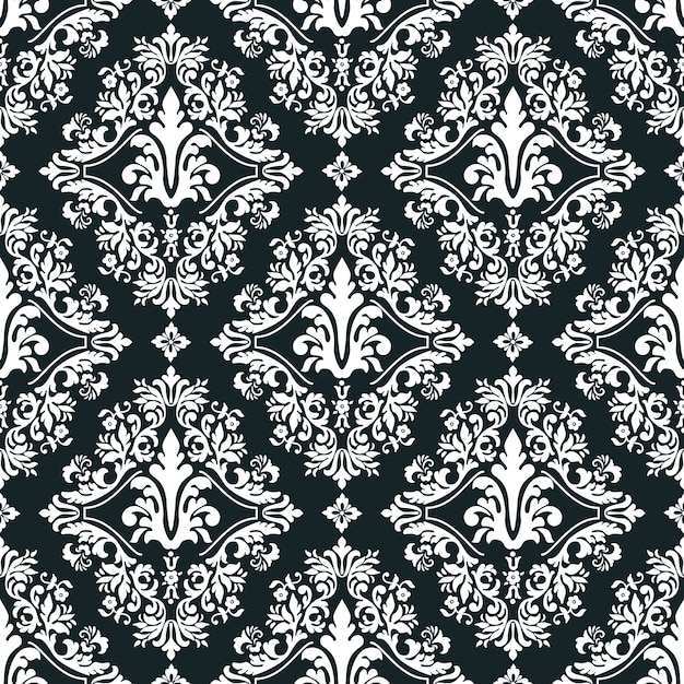 Vector damask seamless pattern