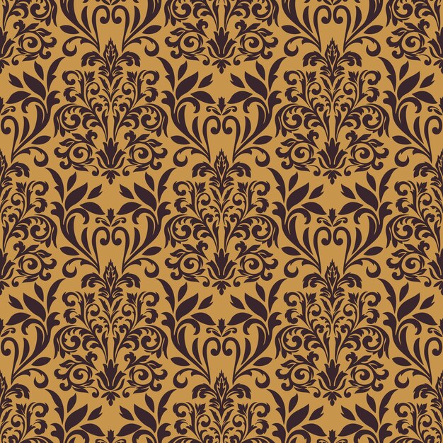 Vector damask seamless pattern