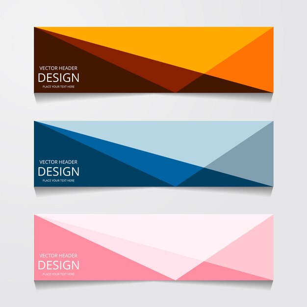 Vector design Banner background modernWeb template