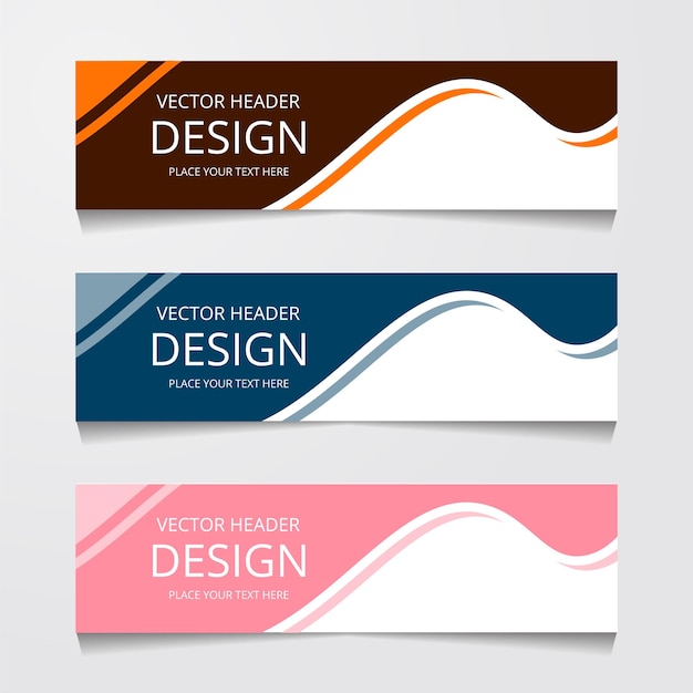 Free vector vector design banner background modernweb template