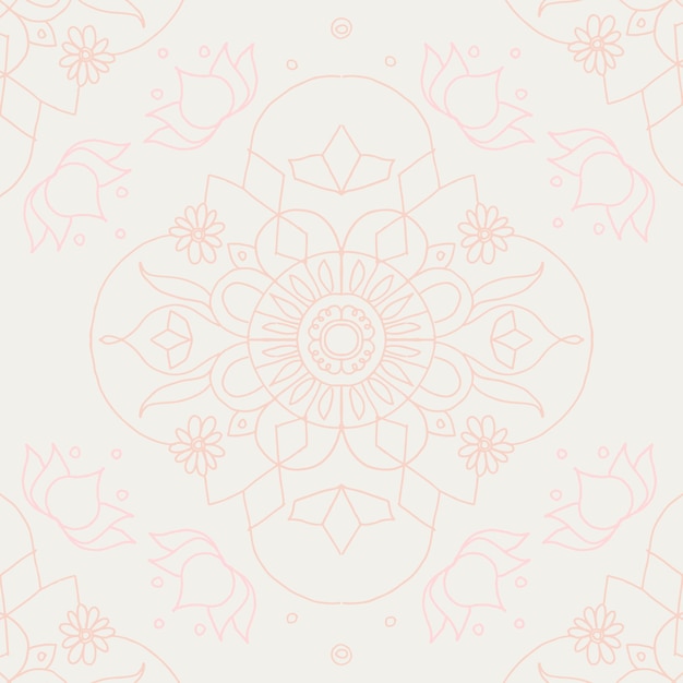 Vector Diwali Indian mandala background