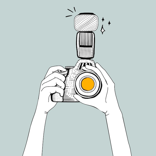 Free Vector vector of dslr camera