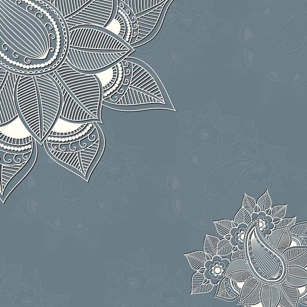 Vector floral design elements for page decoration