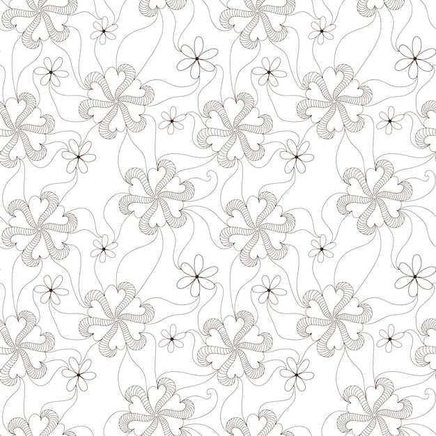 Vector flower seamless pattern background. Elegant texture for backgrounds. Classical luxury old fashioned floral ornament, seamless texture for wallpapers, textile, wrapping.