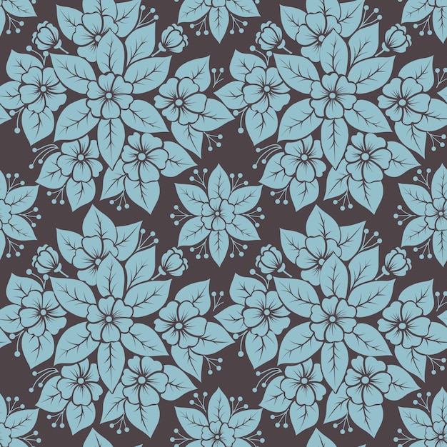 Free vector vector flower seamless pattern background. elegant texture for backgrounds. classical luxury old fashioned floral ornament, seamless texture for wallpapers, textile, wrapping.