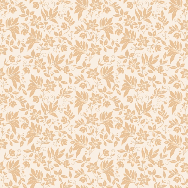 Vector flower seamless pattern background. Elegant texture for backgrounds. Classical luxury old fashioned floral ornament, seamless texture for wallpapers, textile, wrapping.