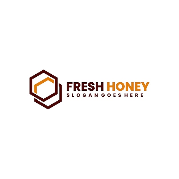 Vector fresh honey industryl flat logo