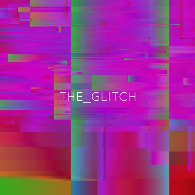 Free Vector vector glitch background. digital image data distortion. chaos aesthetics of signal error. digital decay.