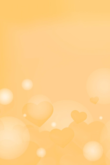 Free Vector vector heart bubble bokeh pattern background