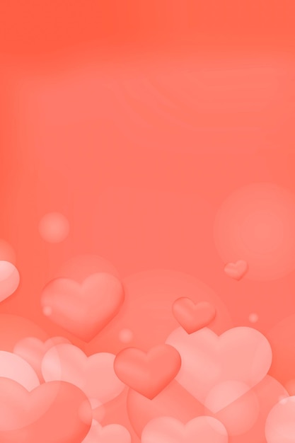 Free vector vector heart bubble pattern background