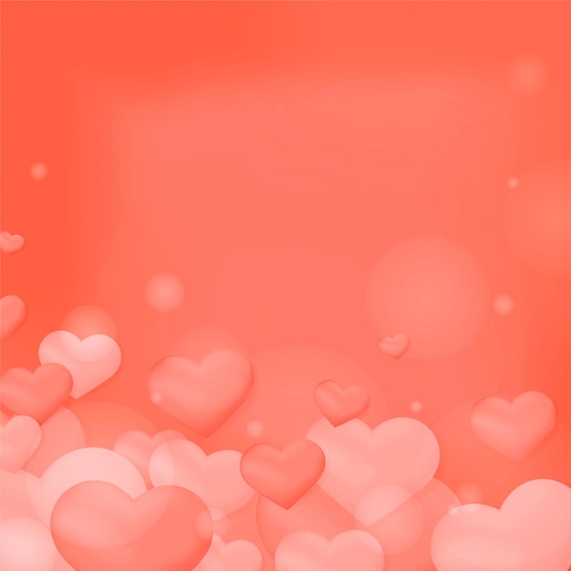 Free Vector vector heart bubble pattern background