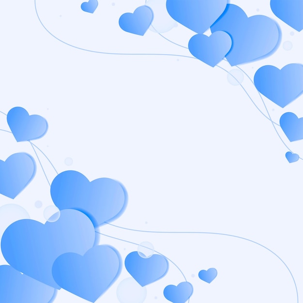 Free vector vector heart  decorated border background