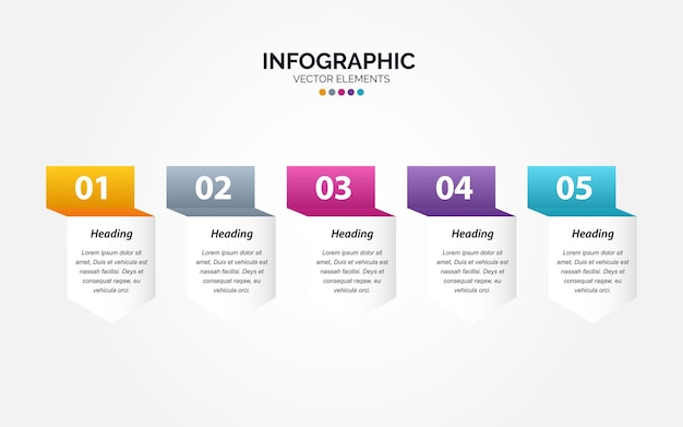 Vector Horizontal Infographic thin line design with icons and 5 options or steps Horizontal Infographic for business concept Can be used for presentations banner workflow layout