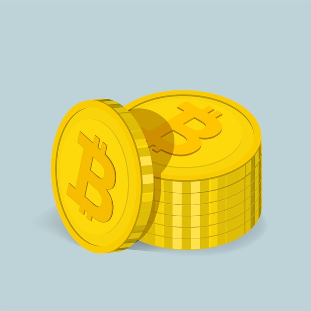 Vector icon of bitcoin icon