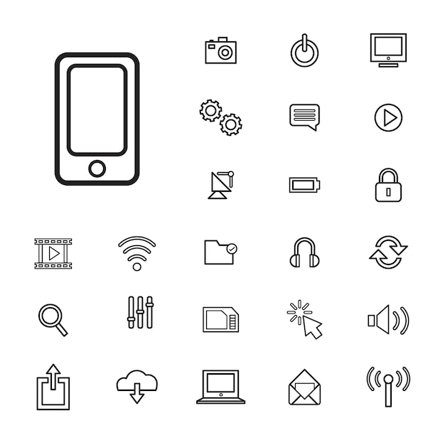 Free vector vector illustration ui technology icon concept