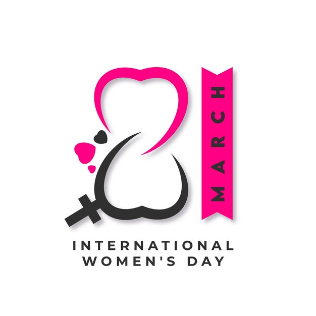 Free vector vector international women's day 8 march social media post