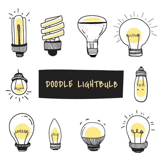 Free Vector vector of light bulbs