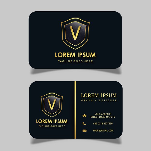 Vector Luxury Royal Visiting Card 