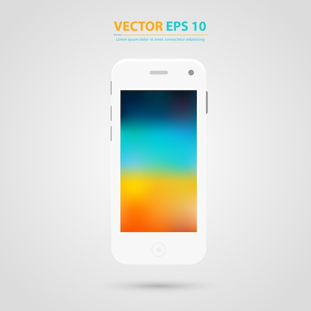 Free Vector vector modern touchscreen cellphone icon.