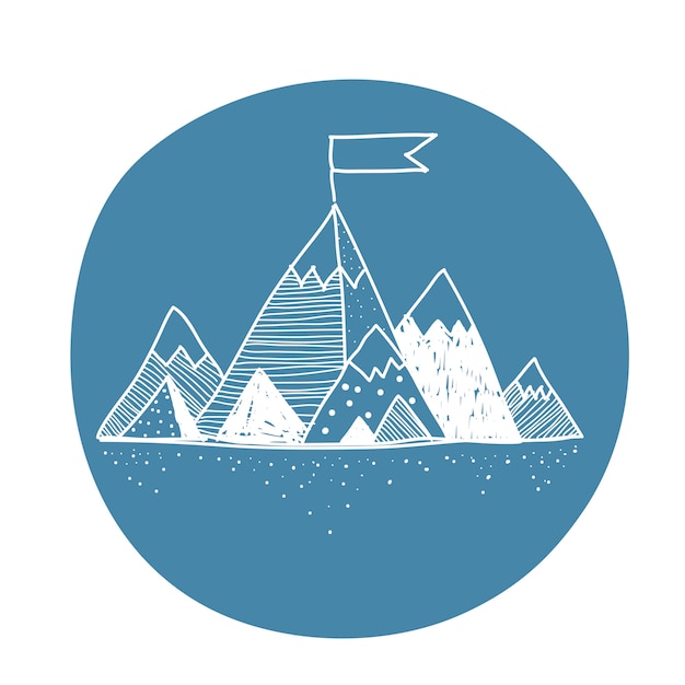 Free Vector vector of mountain