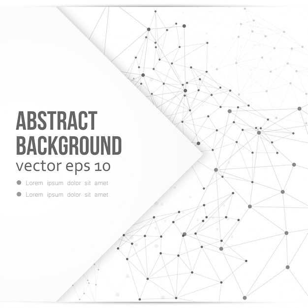 Vector network background abstract polygon