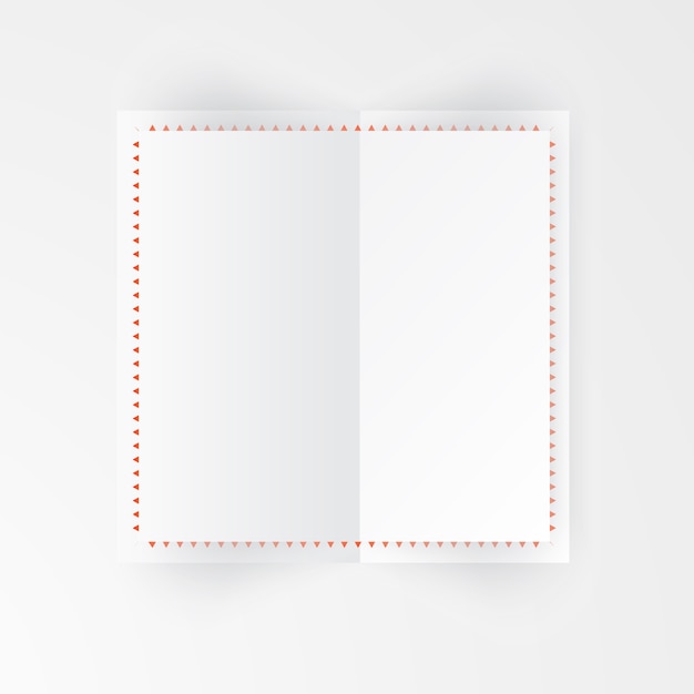 Free Vector vector paper template banner. white