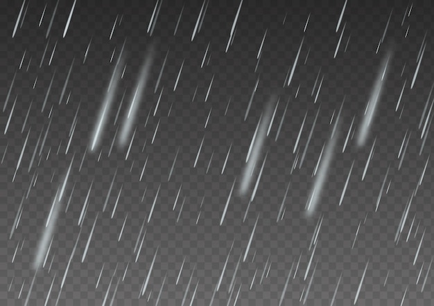 Free Vector vector rain isolated on transparent background