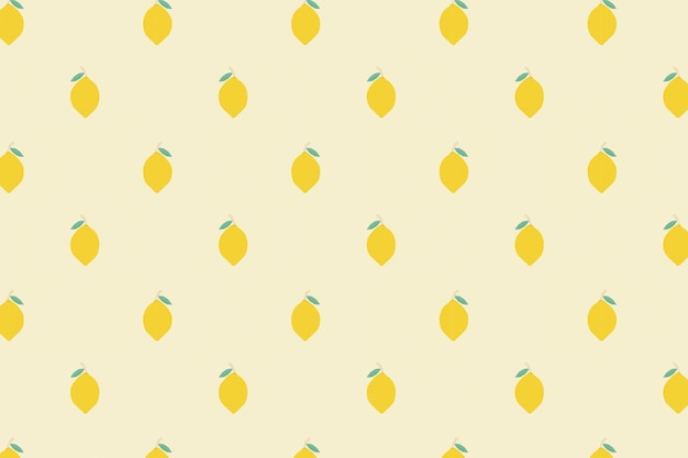 Free Vector vector seamless lemon pattern pastel background