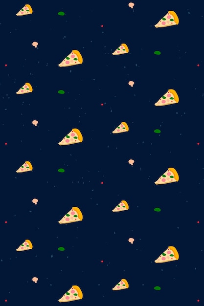 Free Vector vector seamless pizza pattern background