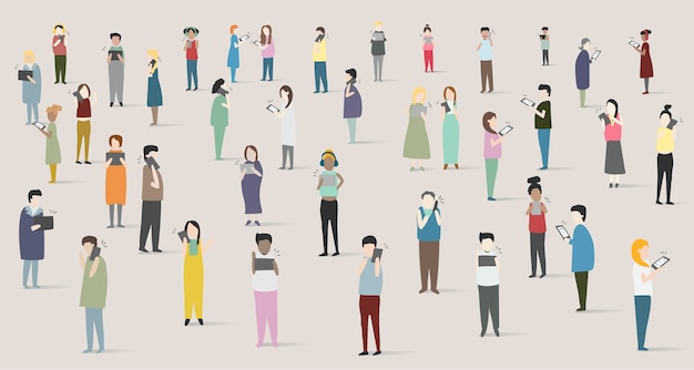 Vector set of illustrated people