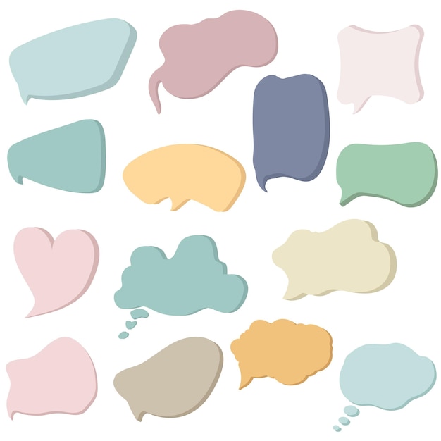 Vector set speech bubble collection